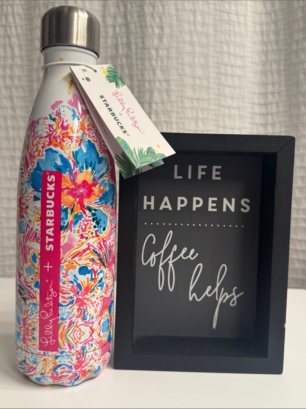 Starbucks Lily Pullitzer S’well Water Bottle 17 oz Resort Escape Floral BNIB